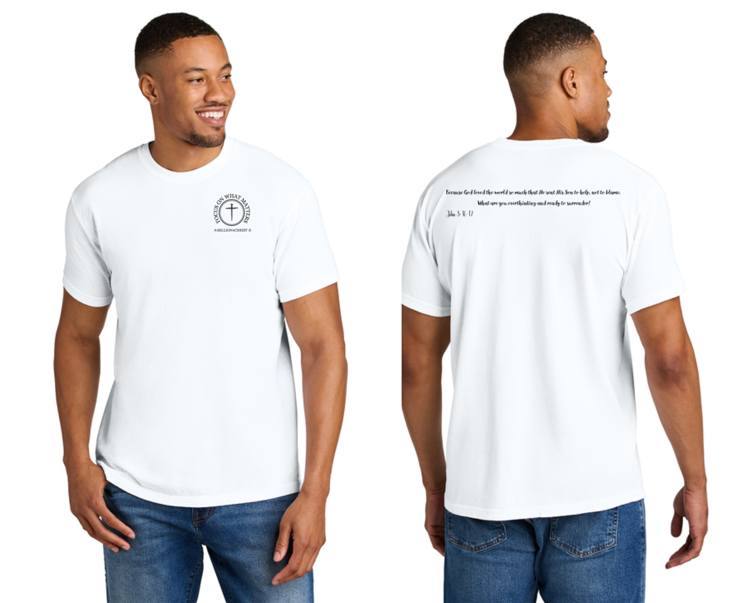 John 3: 16-17 Unisex Comfort Colors Tee