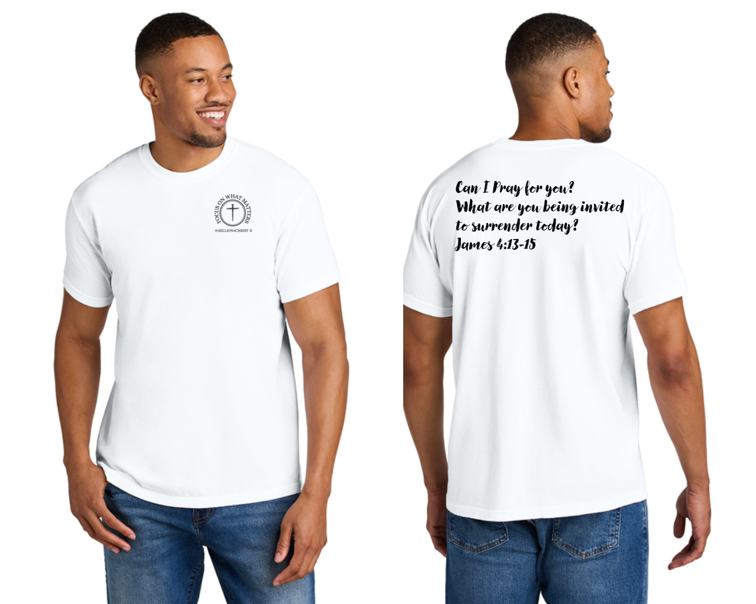 Can I Pray For You? James Unisex Comfort Colors Tee