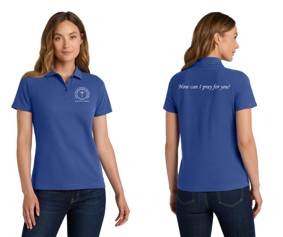 Women's “How can I pray for you?” Polo