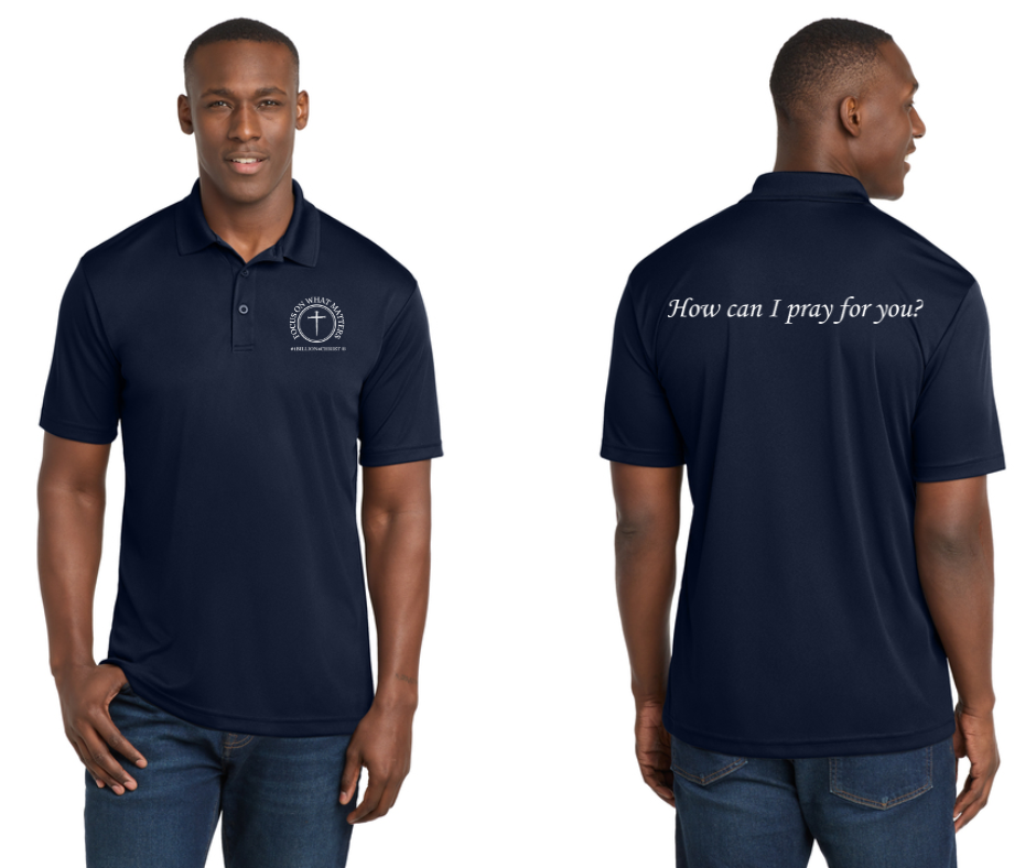Men's “How can I pray for you?” Polo
